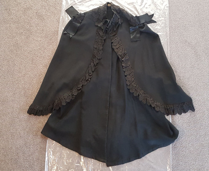 Mary Hoatson Colthart's riding coat, woven by her father William Colthart. Image courtesy of her great grand-daughter Shirley