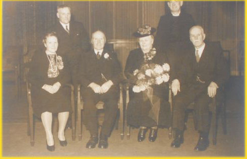 Marion Maxwell Johnstone and Robert Wilson on their Golden Wedding Anniversary in 1946